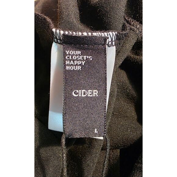 Cider Womens Black Bodysuit Sleeveless Size L One Piece NWT - Picture 4 of 6